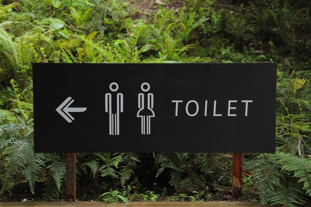 Restroom sign